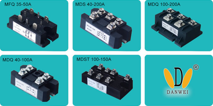 MDS、MDQ單相/三相整流橋模塊產品圖